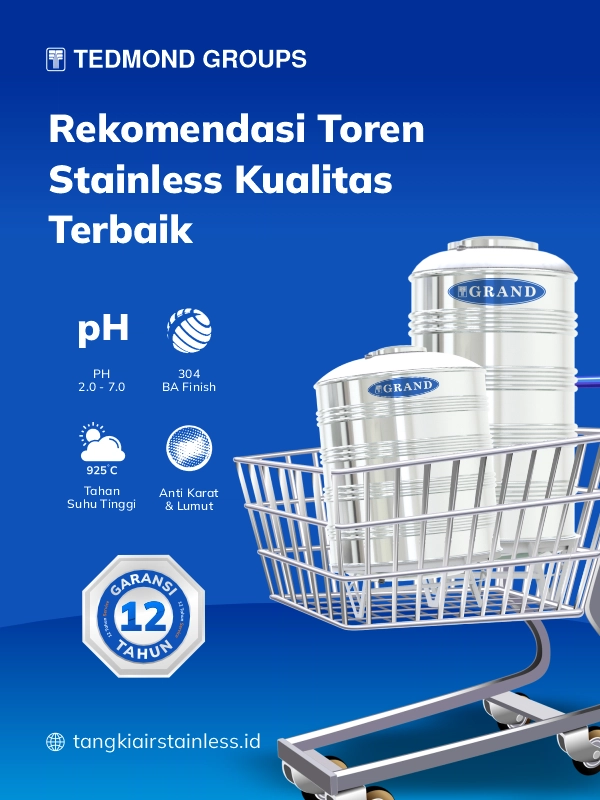 Rekomendasi Toren Stainless Kualitas Terbaik