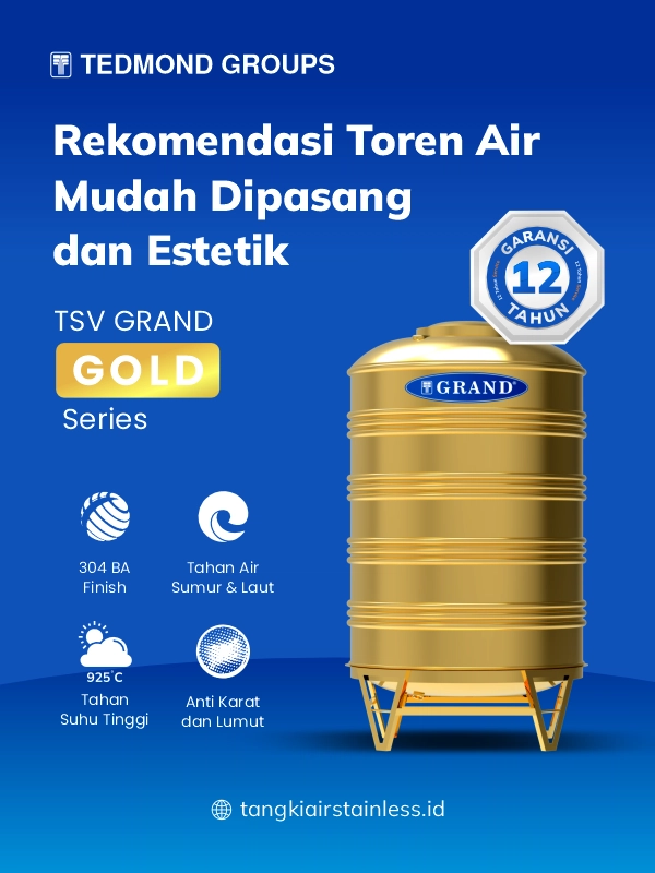 Rekomendasi Toren Air Mudah Dipasang dan Estetik