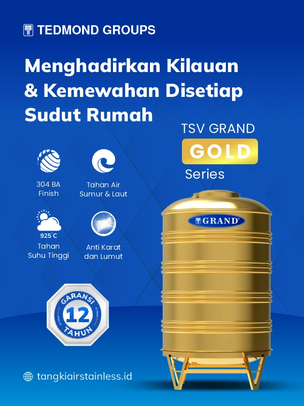 Toren Air Stainless anti Karat Gold Merk Grand