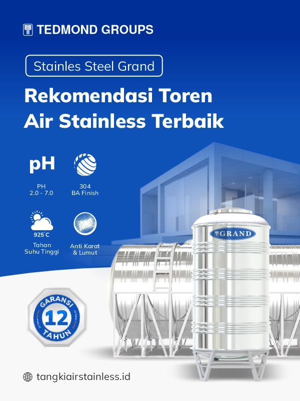 Rekomendasi Toren Air Stainless Terbaik