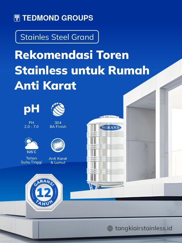 Rekomendasi Toren Stainless untuk Rumah Anti Karat
