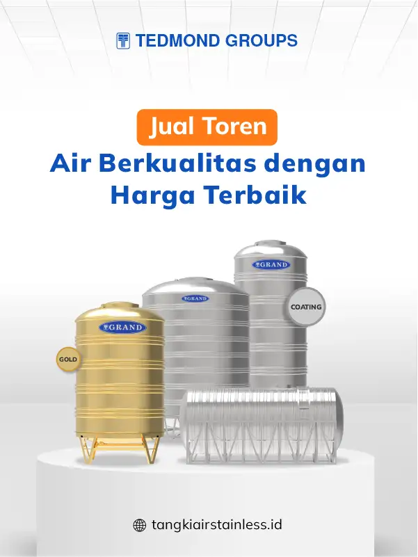Jual Toren Air Stainless Berkualitas dengan Harga Terbaik