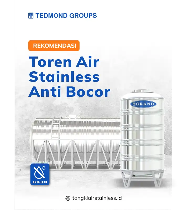Rekomendasi Toren Air Stainless Anti Bocor