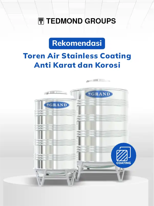 Rekomendasi Toren Air Stainless Coating Anti Karat dan Korosi