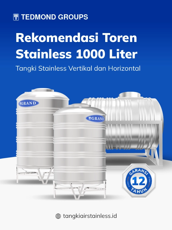 Rekomendasi Toren Stainless 1000 Liter