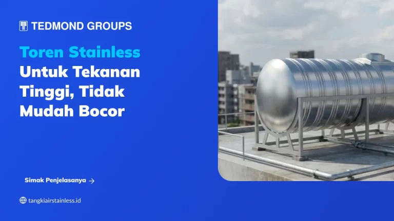 Toren Stainless untuk Tekanan Tinggi, Tidak Mudah Bocor