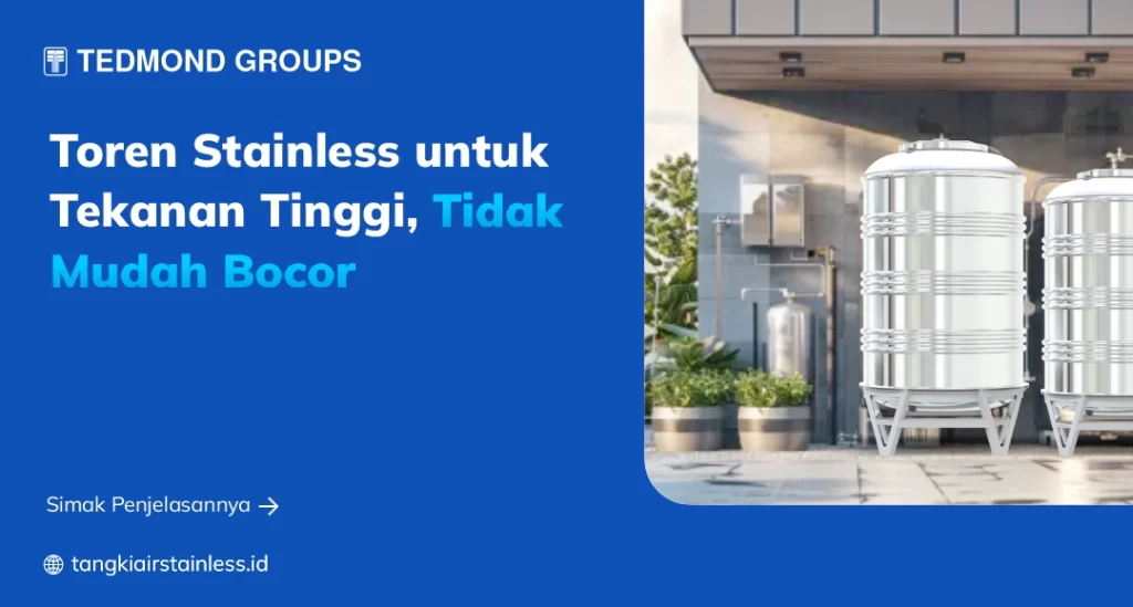 Toren Stainless untuk Tekanan Tinggi, Tidak Mudah Bocor