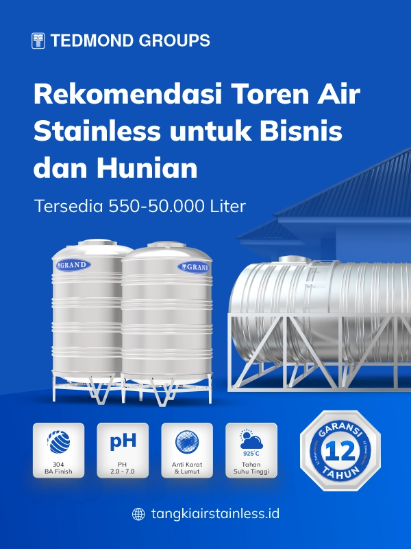 Rekomendasi Toren Air Stainless untuk Bisnis dan Hunian