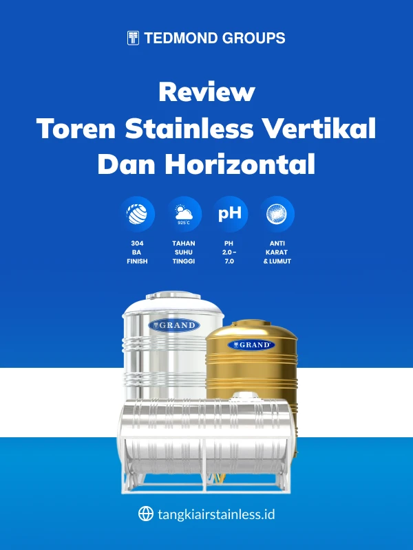 Review Toren Stainless Vertikal dan Horizontal