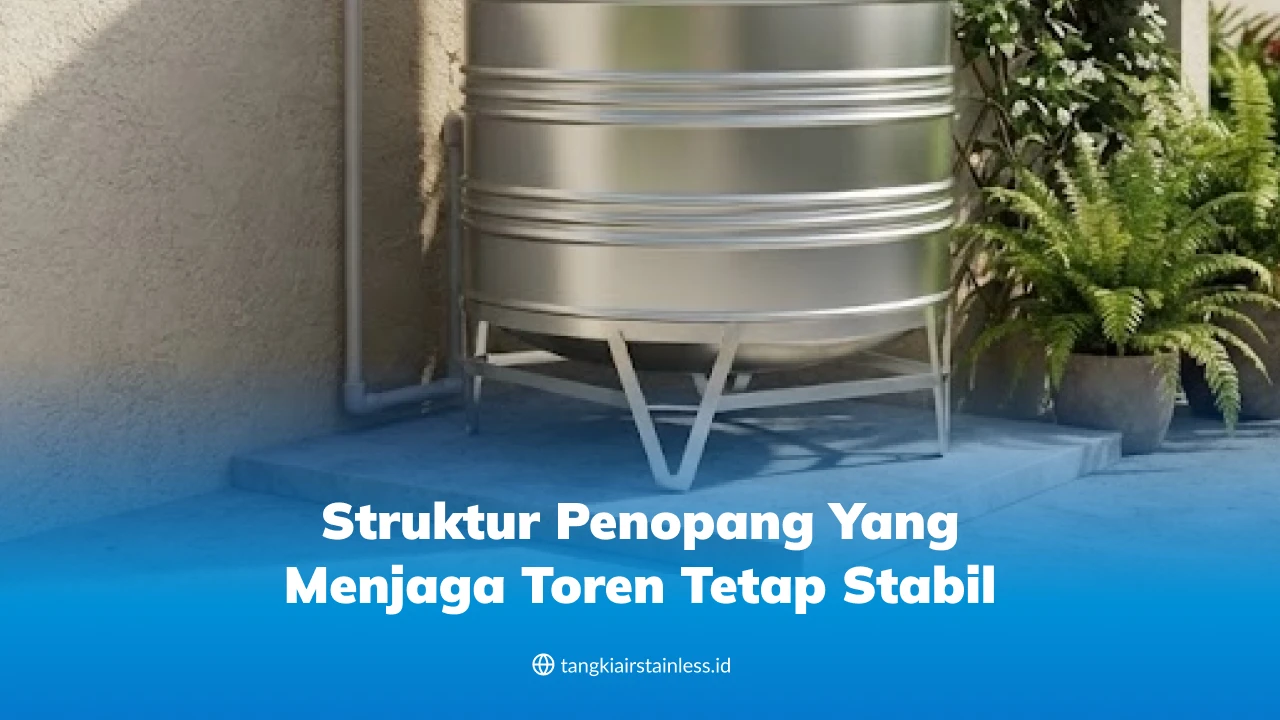 Struktur Penopang yang Menjaga Toren Tetap Stabil