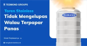 Toren Stainless Tidak Mengelupas Walau Terpapar Panas