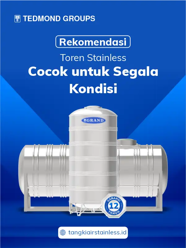 Rekomendasi Toren Stainless Cocok untuk Segala Kondisi