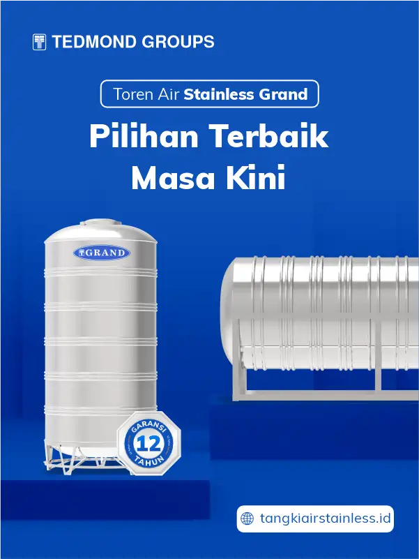 Toren Air Stainless Grand, Pilihan Terbaik Masa Kini