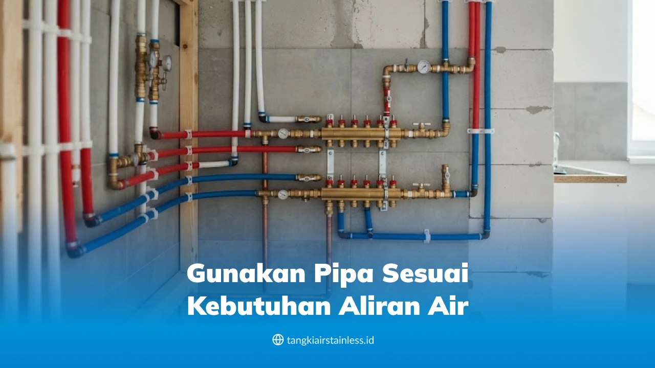 Gunakan Pipa Sesuai Kebutuhan Aliran Air