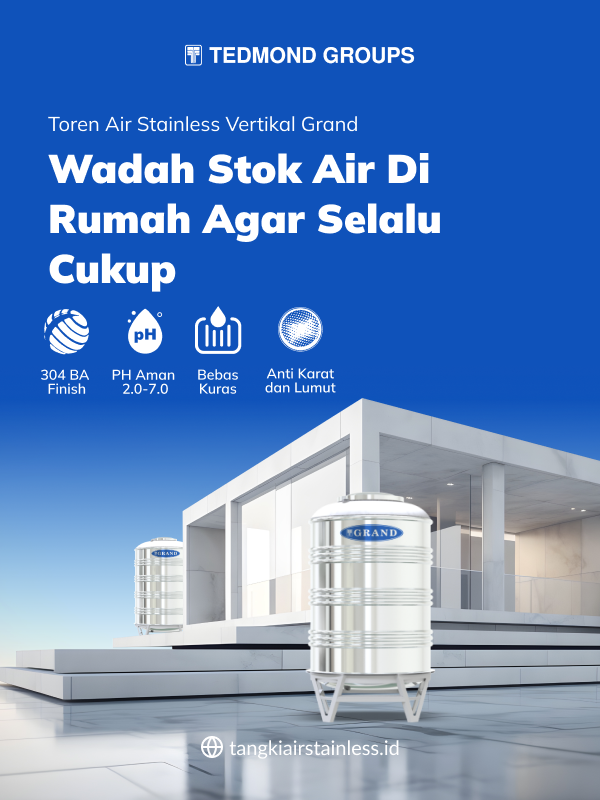Wadah Stok Air di Rumah Agar Selalu Cukup