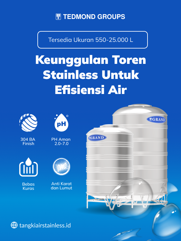 Keunggulan Toren Stainless untuk Efisiensi Air