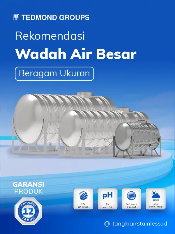 Rekomendasi Wadah Air Besar Beragam Ukuran