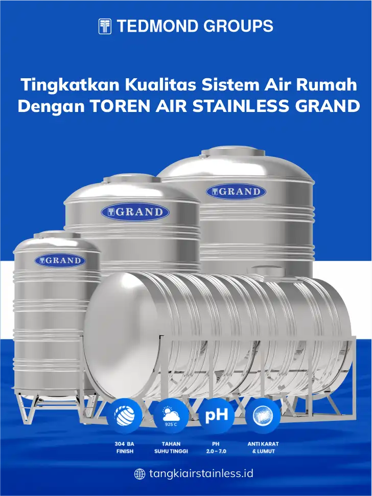 04 Tingkatkan Kualitas Sistem Air Rumah dengan Toren Air Stainless Grand