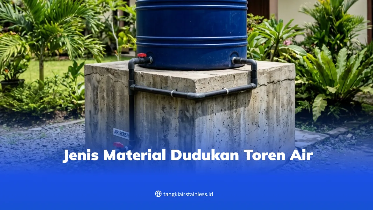 Jenis Material Dudukan Toren Air
