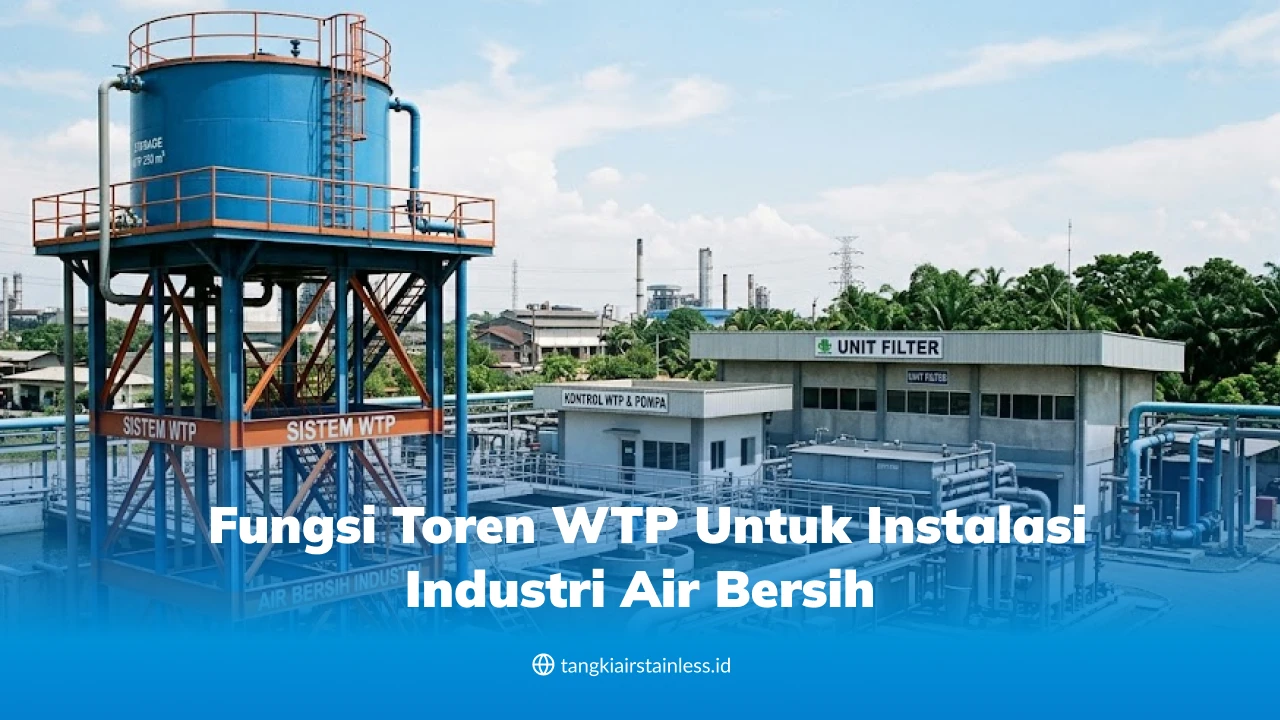 Fungsi Toren WTP untuk Instalasi Industri Air Bersih