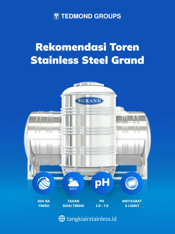 Rekomendasi Toren Stainless Steel Grand