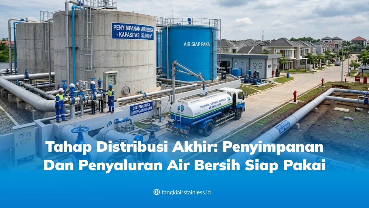 Tahap Distribusi Akhir: Penyimpanan dan Penyaluran Air Bersih Siap Pakai