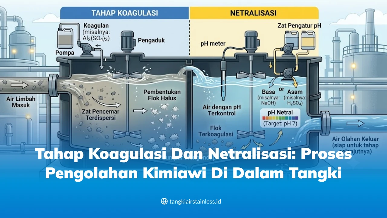 Tahap Koagulasi dan Netralisasi: Proses Pengolahan Kimiawi di Dalam Tangki
