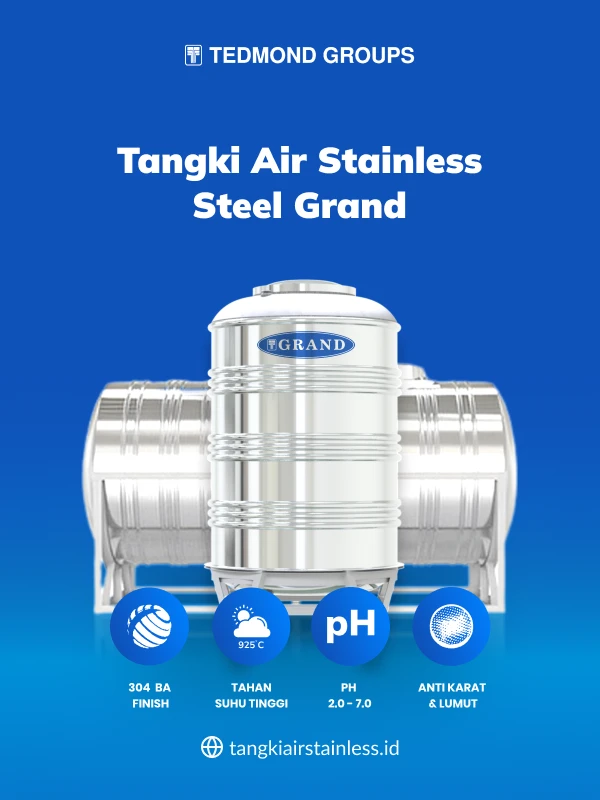 Tangki Air Stainless Steel Grand