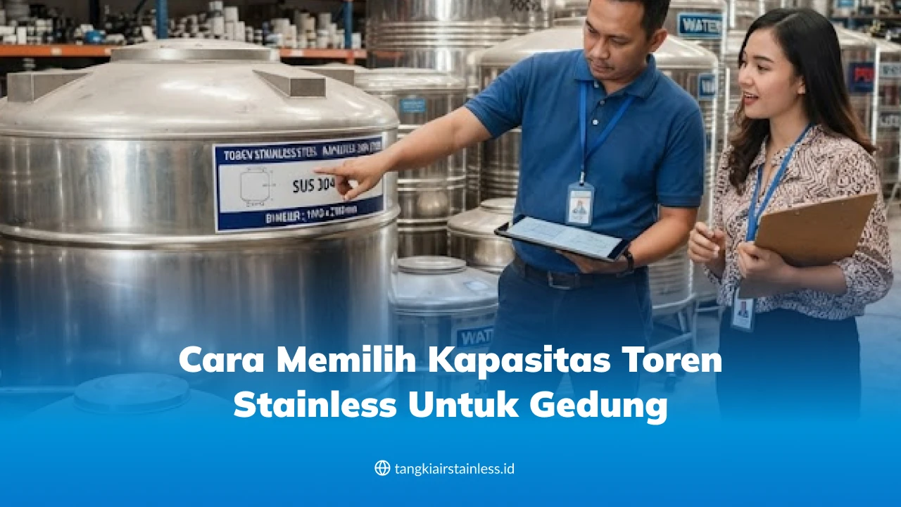 Cara Memilih Kapasitas Toren Stainless untuk Gedung