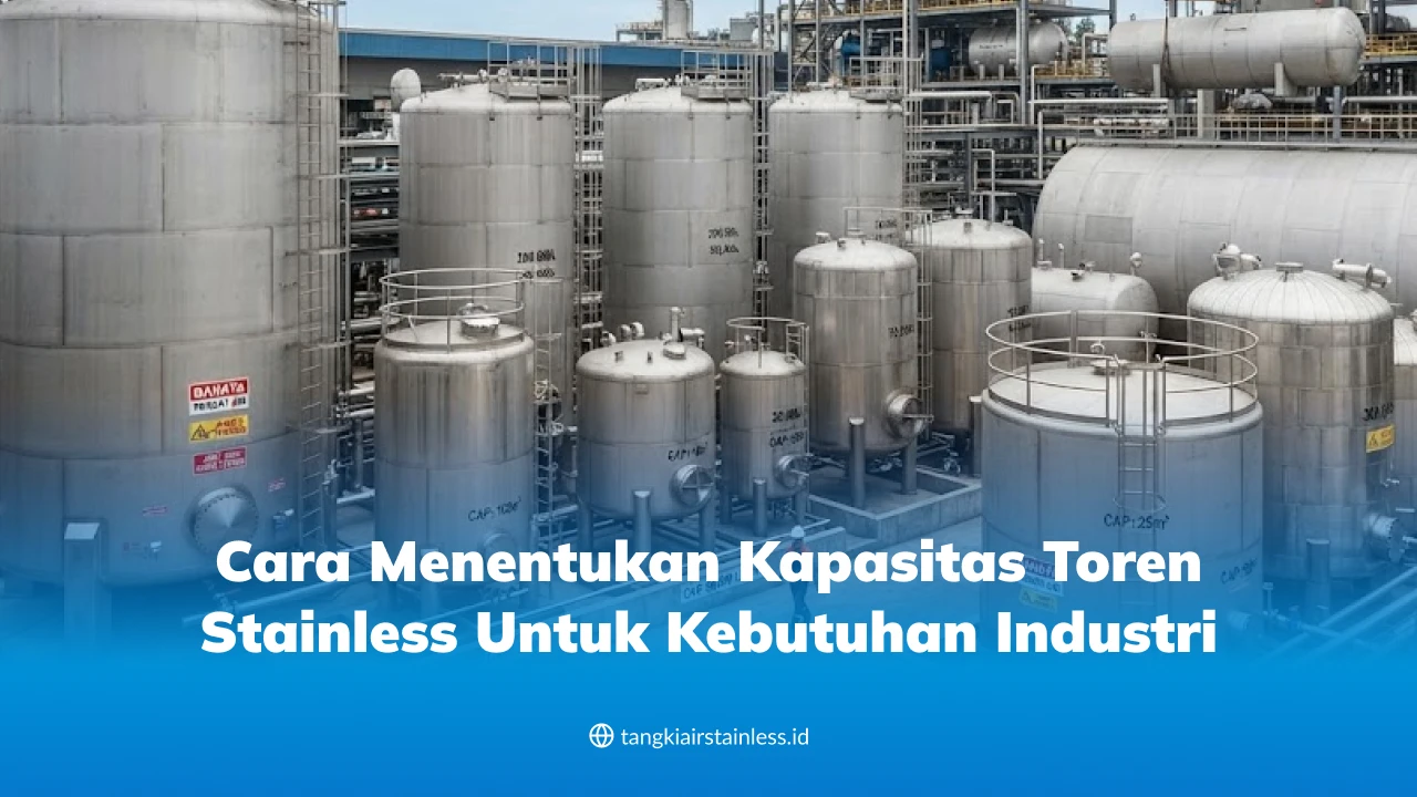 Cara Menentukan Kapasitas Toren Stainless untuk Kebutuhan Industri