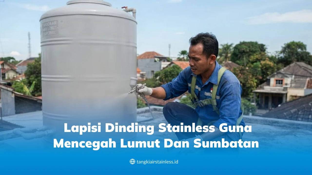 Lapisi Dinding Stainless guna Mencegah Lumut dan Sumbatan