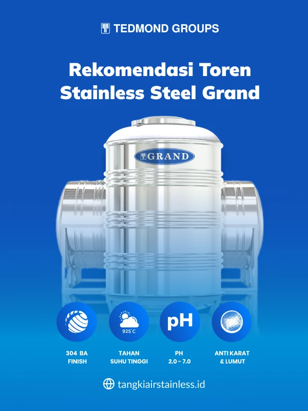 Rekomendasi Toren Stainless Steel Grand
