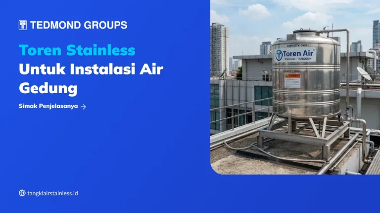 Toren Stainless untuk Instalasi Air Gedung