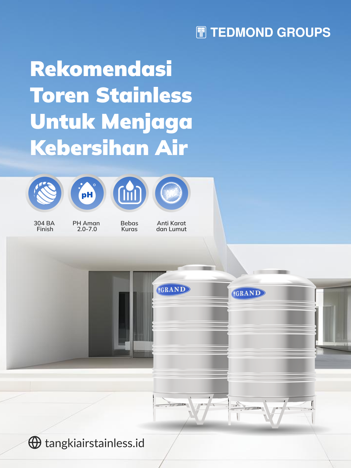 Rekomendasi Toren Stainless untuk Menjaga Kebersihan Air