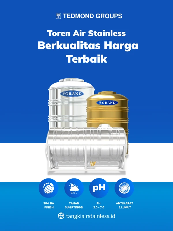 Toren Air Stainless Berkualitas Harga Terbaik