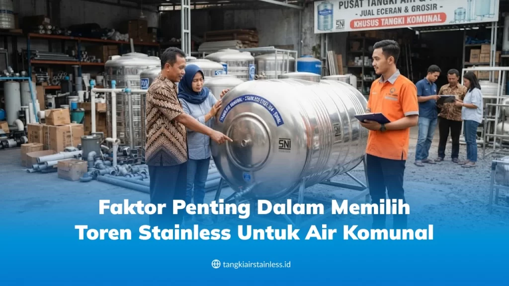 Faktor Penting dalam Memilih Toren Stainless untuk Air Komunal