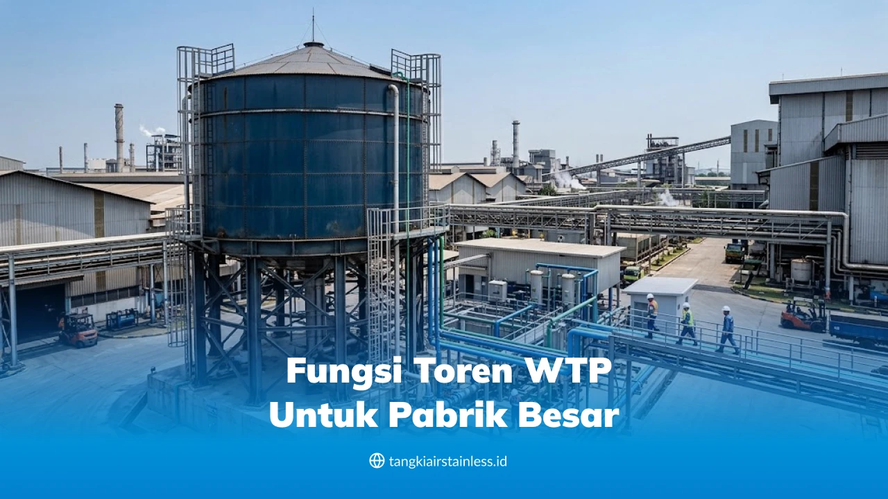 Fungsi Toren WTP untuk Pabrik Besar