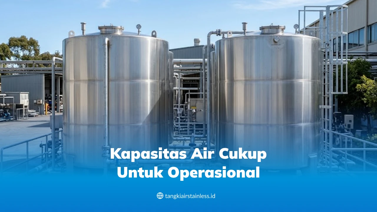  Kapasitas Air Cukup untuk Operasional