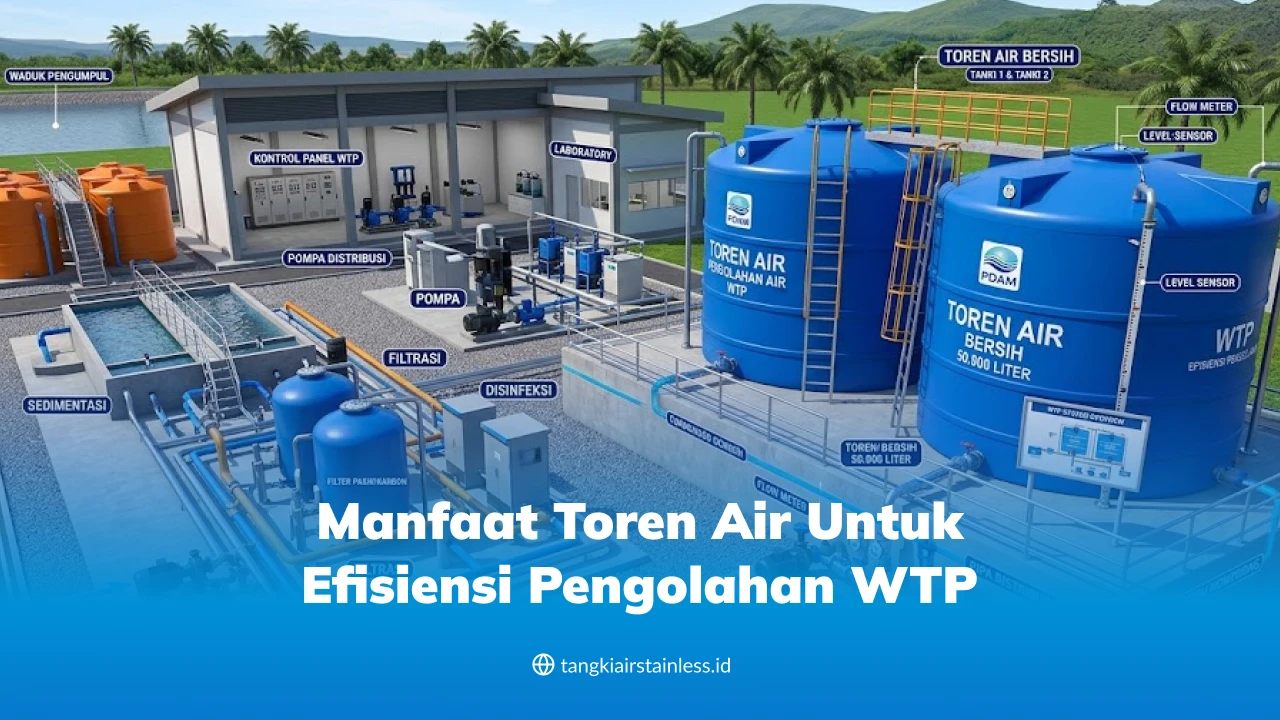Manfaat Toren Air untuk Efisiensi Pengolahan WTP