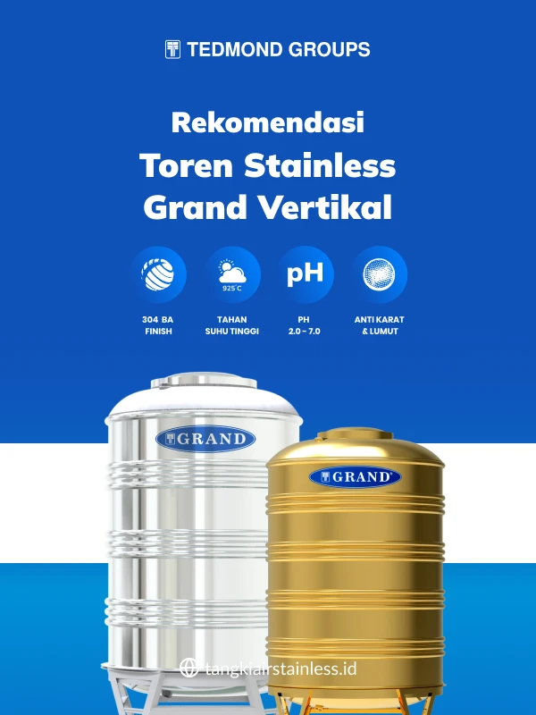 Rekomendasi Toren Stainless Grand Vertikal