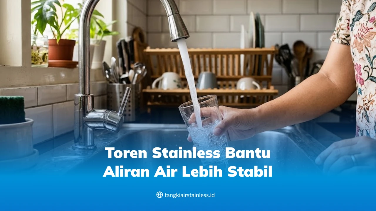 Toren Stainless Bantu Aliran Air Lebih Stabil